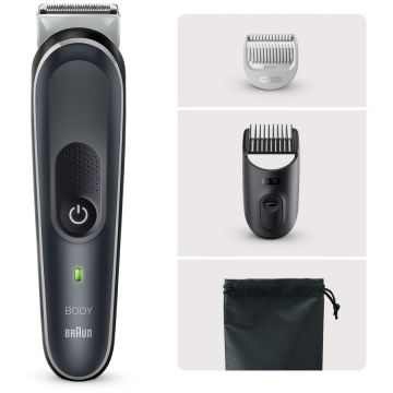 Aparat De Tuns Corporal Series 5  BG5350 Lavabil 0.5mm / 3-11mm Acumulator Li-Ion Autonomie 100min Negru