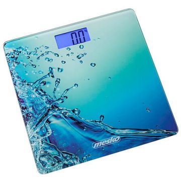 Cantar Corporal Electronic Display Digital Sticla Securizata Max 150kg Albastru