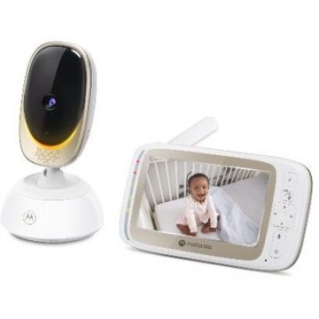 Monitor Bebelus VM85 Connect 5.0 Wi-Fi Video Alb-Auriu