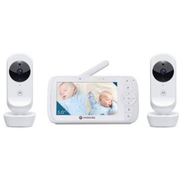 Monitor Bebelusi VM35-2 5.0 Video 2 Camere Alb