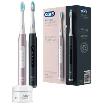Periuta de Dinti Electrica Oral-B Pulsonic Slim Luxe 4900 Two Sonic Black Pink