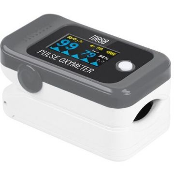 Pulsoximetru PX50 Deget Uz Casnic Afisaj LCD Gri/Alb