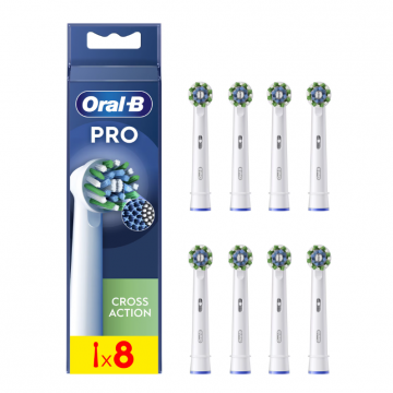 Rezerva Periuta Dinti EB60X-8 Sensitive Clean Pro 8 pcs Alb