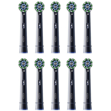 Rezerva Periuta Dinti Sonic 10x Cross 10-Pack Black