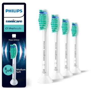 Set 4 Rezerve pentru Periuta Electrica Sonicare Pro Results HX6014/87 Standard Click-on Alb
