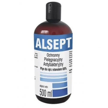 Alsept Solutie antibacteriana 68% alcool 500 ml