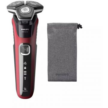 Aparat De Ras Series 5000 S5885/10 Acumulator Umed/Uscat Autonomie 60 min SkinIQ Rosu