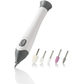 Aparat Manichiura/Pedichiura MP 810 85140 5 Capete Interschimbabile Alb/Argintiu