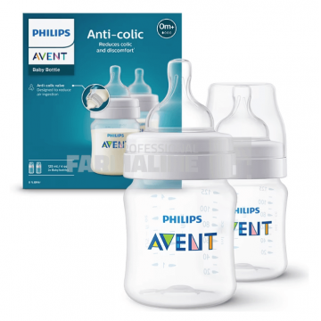 Avent Pachet SCY100/02 Biberon cu tetina 0+ luni 125 ml 2 bucati
