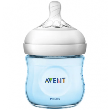 Avent SCF032/17 Biberon natural blue ultra air tetina debit nou nascut 125 ml