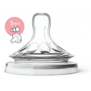 Avent SCF045/27 Natural Tetine orificiu variabil 3+ luni 2 bucati