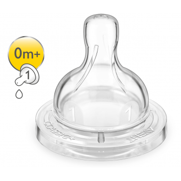 Avent SCF631/27 Tetina 1 orificiu 0+ luni 2 bucati