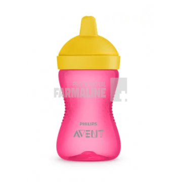 Avent SCF804/04 Cana cu tetina de formare dura, +18 luni roz 300 ml