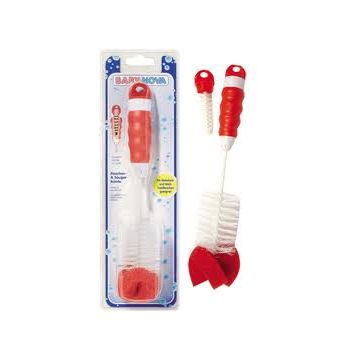Baby Nova 33132 Perie integrata pentru curatat biberon si tetina