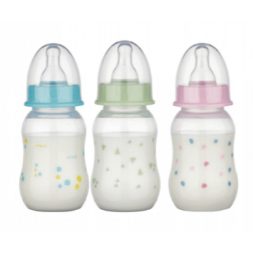 Baby Nova 46010 Biberon cu gat standard tetina S 120 ml