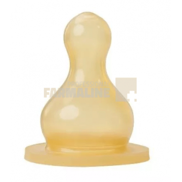 Baby Nova13302 Tetina rotunda din latex marime universala 0-24 luni 2 bucati