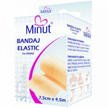 Bandaj elastic cu cleme 7.5 cm x 4.5 m