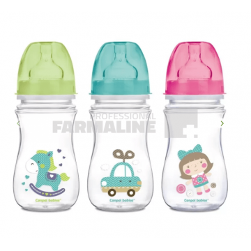 Canpol 35/221 Biberon anticolici gat larg 3+ luni 240 ml