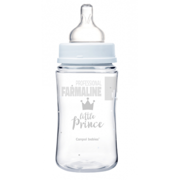Canpol 35/234 Biberon anticolici cu gat larg blue 240 ml