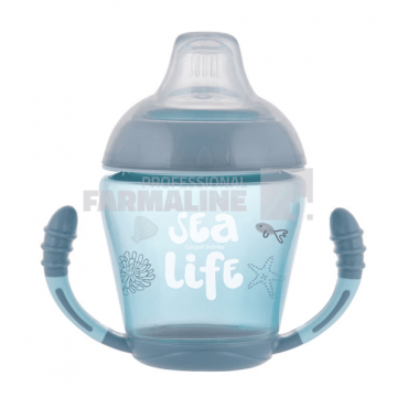 Canpol 56/501 Canita gri Sea life anti-varsare 9+ luni 230 ml
