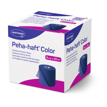 Hartmann Peha-Haft color blue bandaj fixare autoadeziv 8 cm X 20 m