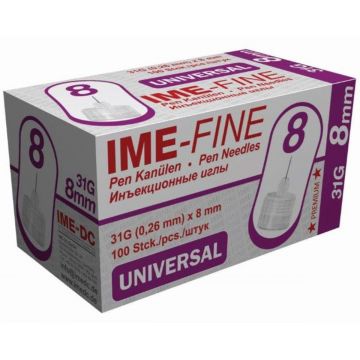 Ime - Fine Ace pentru insulina G31 - 8 mm 100 bucati
