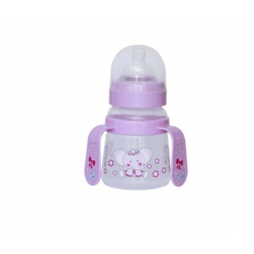 Lorelli 1020065 Biberon plastic cu manere 6+ luni 125ml