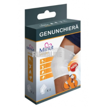 Minut Sport genunchiera alba L 2 bucati