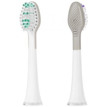 Rezerve Periuta De Dinti Electrica Sonic Duritate Medie 2x Buc Alb