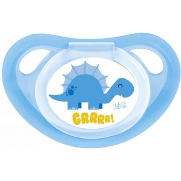 Suzeta ortodontica Dino Albastru 6 luni+