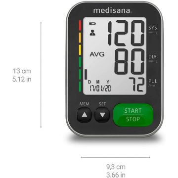 Tensiometru de brat BU 565 120 memorii 2 utilizatori Black