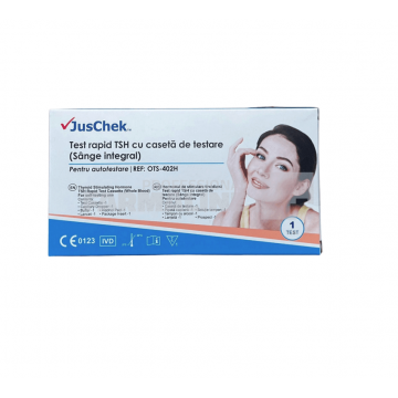 Test rapid pentru tiroida TSH (hormon de stimulare tiroidiana) in vederea depistarii hipotiroidismului 1 bucata