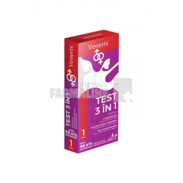 Veneris Test 3 in 1 pentru depistarea infectiilor cu candida albicans 1 bucata