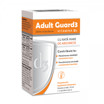 Adult Guard vitamina d3 2000 U.I. picaturi 10 ml
