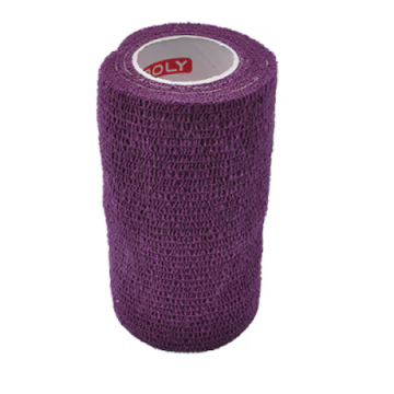 Asepta bandaj elastic autoadeziv 7.5cm X 450cm violet- copoly  X 1 rola