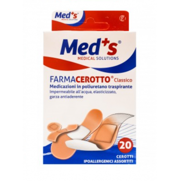 Asepta Med+ S Plasturi clasici cu ioni de argint 1,9 x 7,2mm 20 bucati