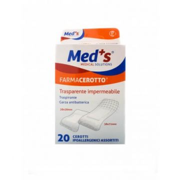Asepta Med+S plasturi transparenti impermeabili 20 bucati