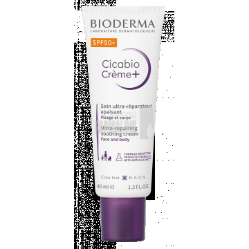 Bioderma Cicabio Creme+ Crema reparatoare SPF50+ 40 ml