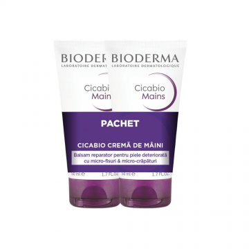 Bioderma Pachet  Cicabio crema de maini 50 ml 1+1