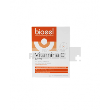 Bioeel Vitamina C 500 mg 30 comprimate masticabile