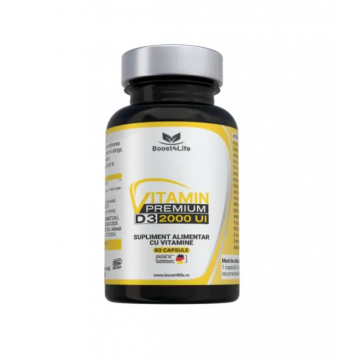 Boost4Life Vitamina D3 Premium 2000 UI 60 capsule moi