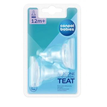 Canpol 18/117 tetine silicon nr 3 flux mare 12+ luni