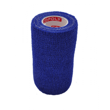 Copoly Bandaj adeviz 10 cm x 4.5 cm albastru