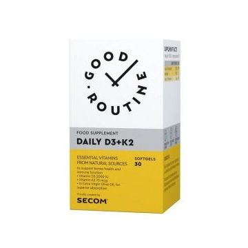 Daily D3 +K2 Good Routine  30 capsule Secom