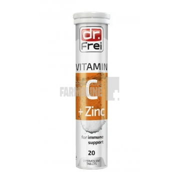 Dr. Frei Vitamina C 1000 mg + Zinc 20 tablete efervescente