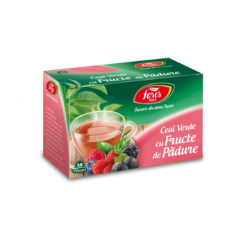 Fares Ceai verde cu fructe de padure 20 plicuri