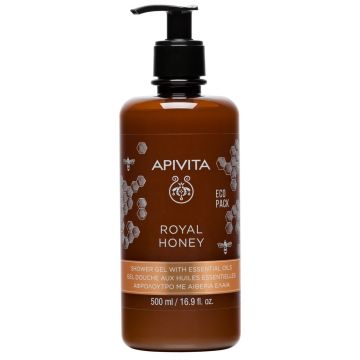 Gel de dus cu uleiuri esentiale Royal Honey Apivita, 500 ml