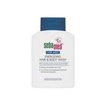 Gel de dus energizant corp si par pentru barbati For Men Sebamed, 200 ml (Gramaj: 200 ml)