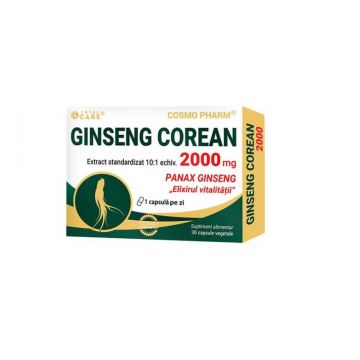 Ginseng Corean 2000mg 30 comprimate