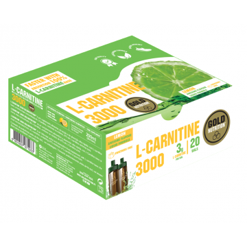 Gold Nutrition L - Carnitine cu aroma de lamaie 3000 20 doze